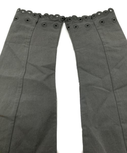 Gemini（ジェミニ）Gemini (ジェミニ) スカラップブラウス チャコールグレー サイズ:FREEの古着・服飾アイテム