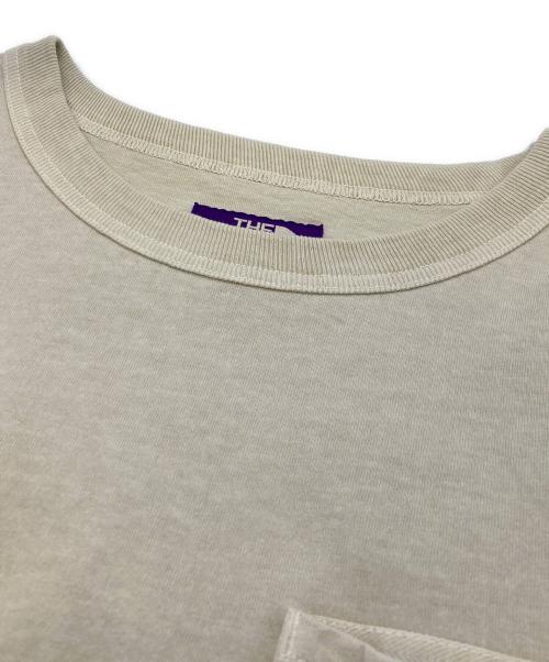 THE NORTH FACE（ザ ノース フェイス）THE NORTH FACE (ザ ノース フェイス) パープルレーベル 別注 7オンス ポケットTシャツ ベージュ サイズ:Lの古着・服飾アイテム