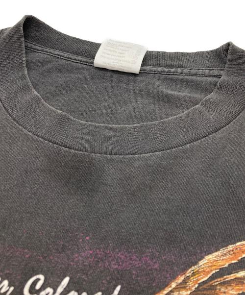 Hazelwood（ヘイゼルウッド）Hazelwood (ヘイゼルウッド) プリントTシャツ ブラック サイズ:Ｌの古着・服飾アイテム