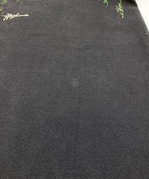 Hazelwood（ヘイゼルウッド）Hazelwood (ヘイゼルウッド) プリントTシャツ ブラック サイズ:Ｌの古着・服飾アイテム