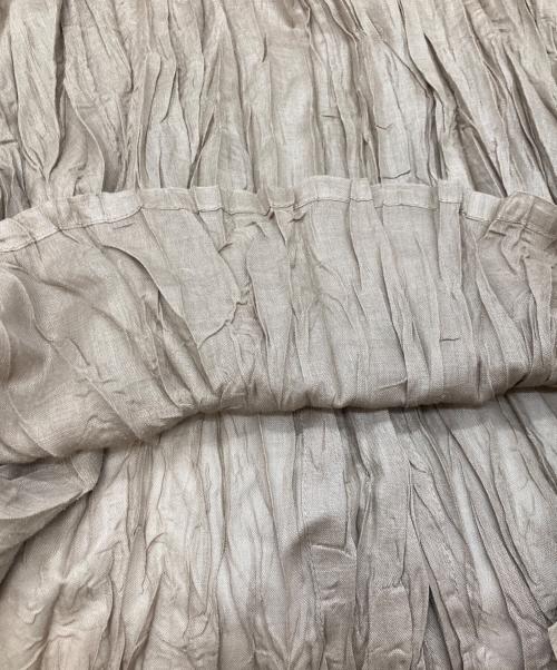 PLEATS PLEASE（プリーツプリーズ）PLEATS PLEASE (プリーツプリーズ) シワ加工プリーツブラウス ベージュ サイズ:3の古着・服飾アイテム