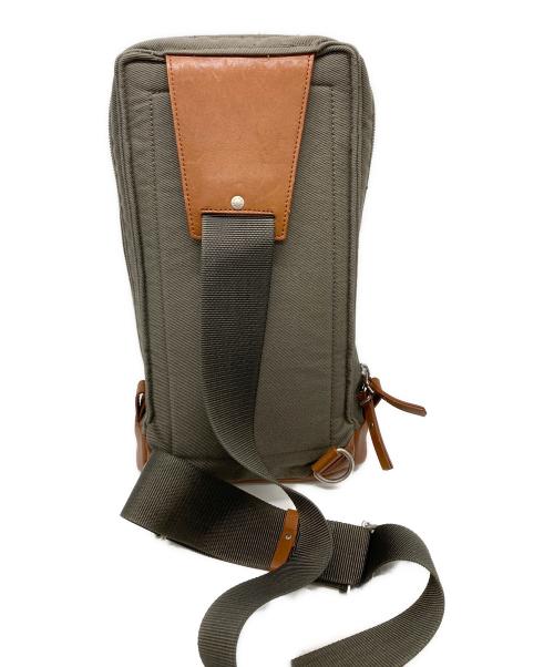 PORTER（ポーター）PORTER (ポーター) スリングショルダーバッグ カーキ×ブラウンの古着・服飾アイテム