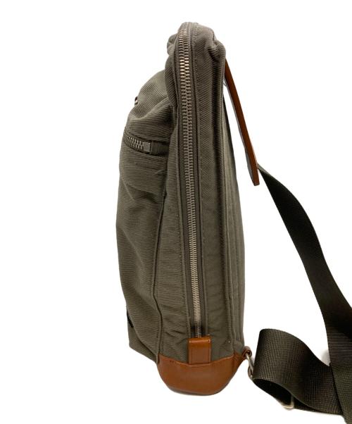 PORTER（ポーター）PORTER (ポーター) スリングショルダーバッグ カーキ×ブラウンの古着・服飾アイテム