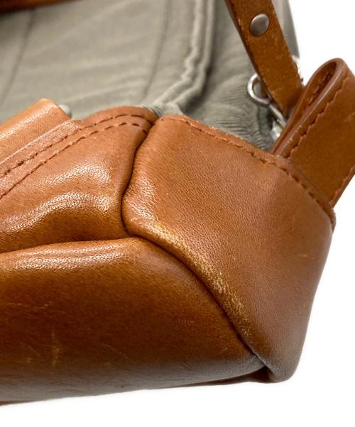 PORTER（ポーター）PORTER (ポーター) スリングショルダーバッグ カーキ×ブラウンの古着・服飾アイテム