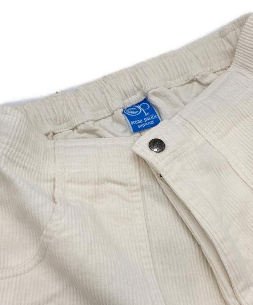Ocean Pacific（オーシャンパシフィック）Ocean Pacific (オーシャンパシフィック) コーデュロイショーツ ホワイト サイズ:Mの古着・服飾アイテム