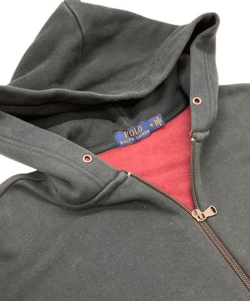 POLO RALPH LAUREN（ポロ・ラルフローレン）POLO RALPH LAUREN (ポロ・ラルフローレン) 裏フリースパーカー ブラック サイズ:Ｍの古着・服飾アイテム