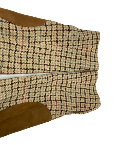 POLO RALPH LAUREN（ポロ・ラルフローレン）POLO RALPH LAUREN (ポロ・ラルフローレン) エルボーパッチテーラードジャケット ベージュ サイズ:6の古着・服飾アイテム