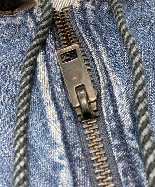 DIESEL（ディーゼル）DIESEL (ディーゼル) バイアスカットデニムコレクション ジップパーカー インディゴ サイズ:Ｍの古着・服飾アイテム