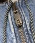 中古・古着 DIESEL (ディーゼル) バイアスカットデニムコレクション ジップパーカー インディゴ サイズ:Ｍ：11000円