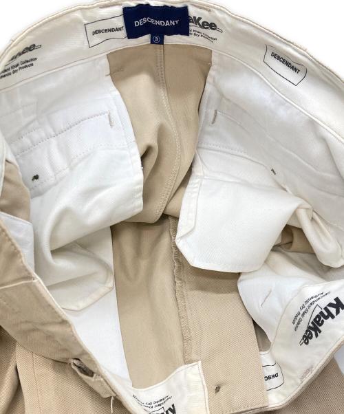 DESCENDANT（ディセンダント）DESCENDANT (ディセンダント) KHAKEE COTTON CHINO ベージュ サイズ:3の古着・服飾アイテム