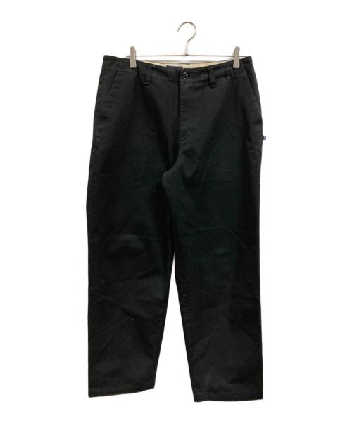 DESCENDANT（ディセンダント）DESCENDANT (ディセンダント) DC-6 WIDE CHINO TROUSERS ブラック サイズ:3の古着・服飾アイテム