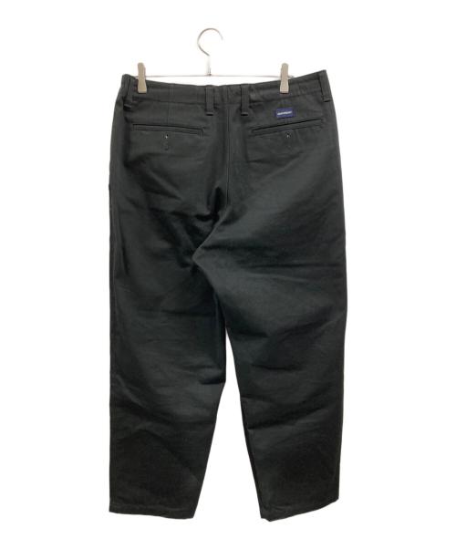 DESCENDANT（ディセンダント）DESCENDANT (ディセンダント) DC-6 WIDE CHINO TROUSERS ブラック サイズ:3の古着・服飾アイテム