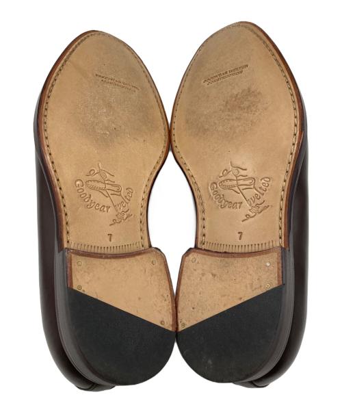 Jalan Sriwijaya（ジャランスリウァヤ）Jalan Sriwijaya (ジャランスリウァヤ) EDWARD MOC SLIP-ON ブラウン サイズ:7の古着・服飾アイテム