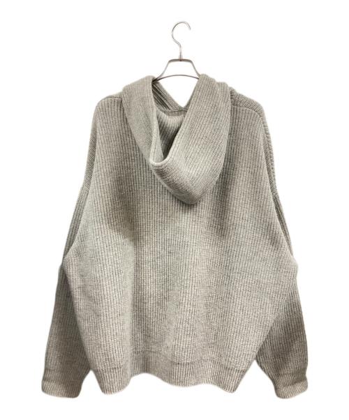 CELINE（セリーヌ）CELINE (セリーヌ) ニットパーカー グレー サイズ:XLの古着・服飾アイテム