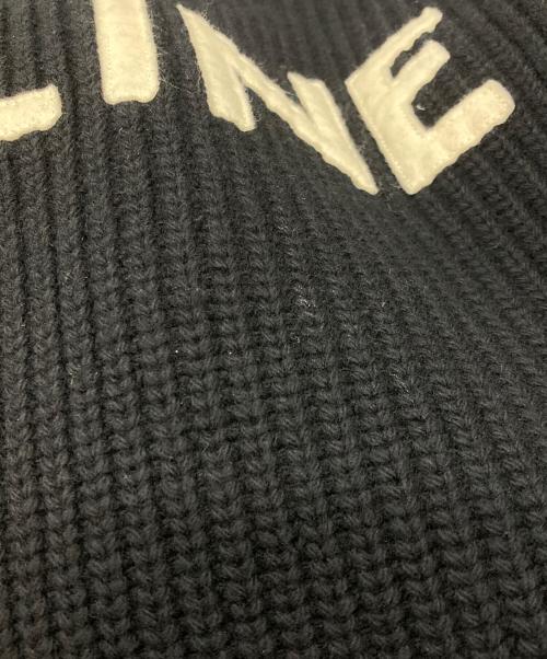 CELINE（セリーヌ）CELINE (セリーヌ) クルーネックロゴニット ブラック サイズ:Ｌの古着・服飾アイテム