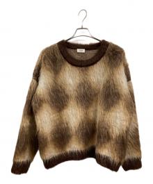 CELINE（セリーヌ）の古着「22AW Cropped Boxy Sweater」｜ブラウン