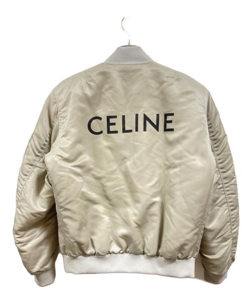 CELINE（セリーヌ）CELINE (セリーヌ) ロゴボンバージャケット グレー サイズ:46の古着・服飾アイテム