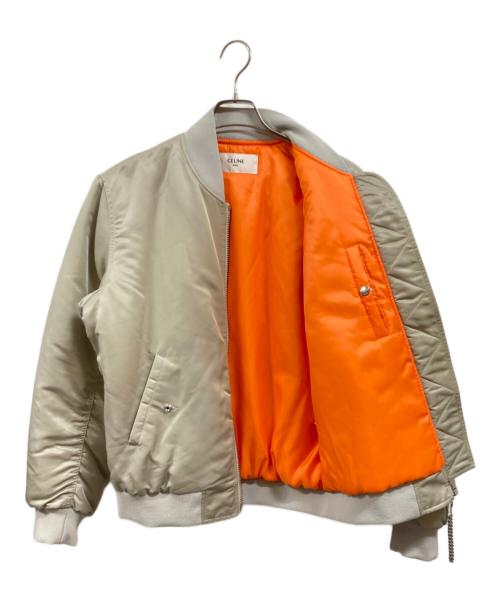 CELINE（セリーヌ）CELINE (セリーヌ) ロゴボンバージャケット グレー サイズ:46の古着・服飾アイテム