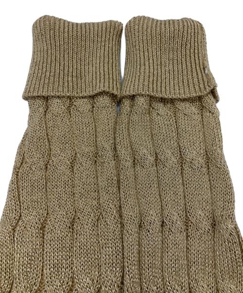 LAUREN RALPH LAUREN（ローレン ラルフ ローレン）LAUREN RALPH LAUREN (ローレン ラルフ ローレン) ニットカーディガン ゴールド サイズ:Mの古着・服飾アイテム