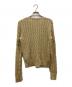 LAUREN RALPH LAUREN (ローレン ラルフ ローレン) ニットカーディガン ゴールド サイズ:M：6000円