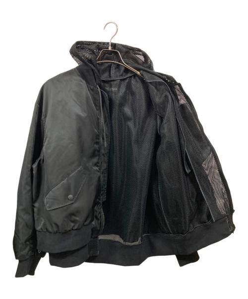 DOLCE & GABBANA（ドルチェ＆ガッバーナ）DOLCE & GABBANA (ドルチェ＆ガッバーナ) メッシュフードブルゾン ブラック サイズ:Sの古着・服飾アイテム