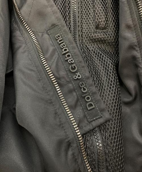 DOLCE & GABBANA（ドルチェ＆ガッバーナ）DOLCE & GABBANA (ドルチェ＆ガッバーナ) メッシュフードブルゾン ブラック サイズ:Sの古着・服飾アイテム