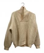 country knit wearカントリー ニット ウェア）の古着「ウールニット」｜アイボリー