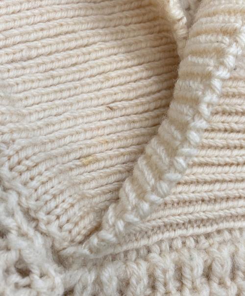 country knit wear（カントリー ニット ウェア）country knit wear (カントリー ニット ウェア) ウールニット アイボリー サイズ:不明の古着・服飾アイテム