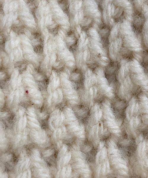 country knit wear（カントリー ニット ウェア）country knit wear (カントリー ニット ウェア) ウールニット アイボリー サイズ:不明の古着・服飾アイテム