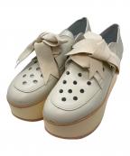 BELLY BUTTONベリーボタン）の古着「リボンシューズ」｜アイボリー