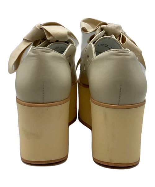 BELLY BUTTON（ベリーボタン）BELLY BUTTON (ベリーボタン) リボンシューズ アイボリー サイズ:22.5cmの古着・服飾アイテム