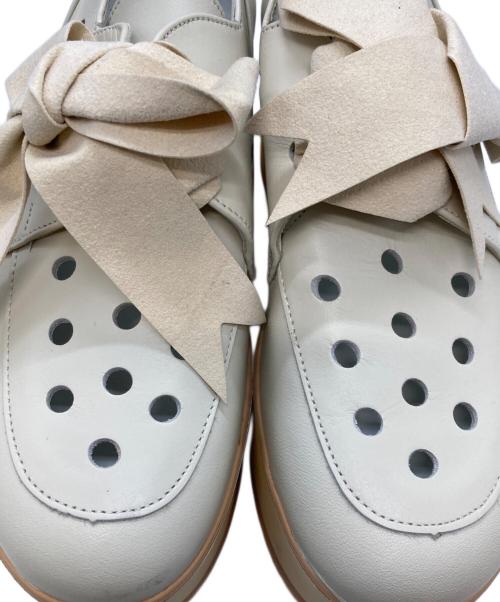BELLY BUTTON（ベリーボタン）BELLY BUTTON (ベリーボタン) リボンシューズ アイボリー サイズ:22.5cmの古着・服飾アイテム