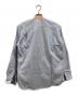 COMME des GARCONS (コムデギャルソン) ノーカラーパッチワークストライプシャツ ブルー サイズ:XS：15000円