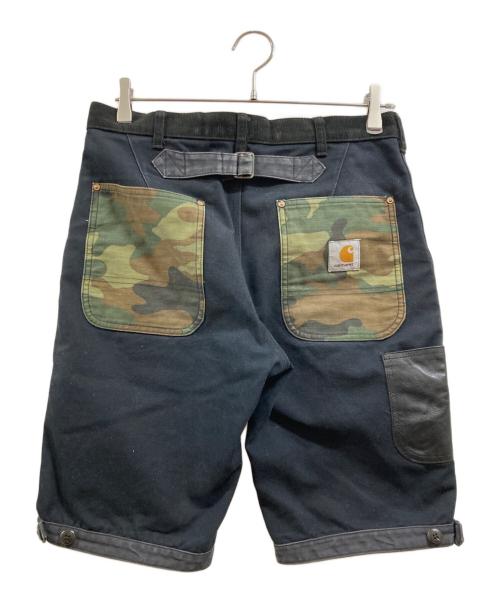 eYe COMME des GARCONS JUNYAWATANABE MAN（アイ コム デ ギャルソン ジュンヤ ワタナベ マン）eYe COMME des GARCONS JUNYAWATANABE MAN (アイ コム デ ギャルソン ジュンヤ ワタナベ マン) CarHartt (カーハート) ハーフパンツ ブラック サイズ:XSの古着・服飾アイテム