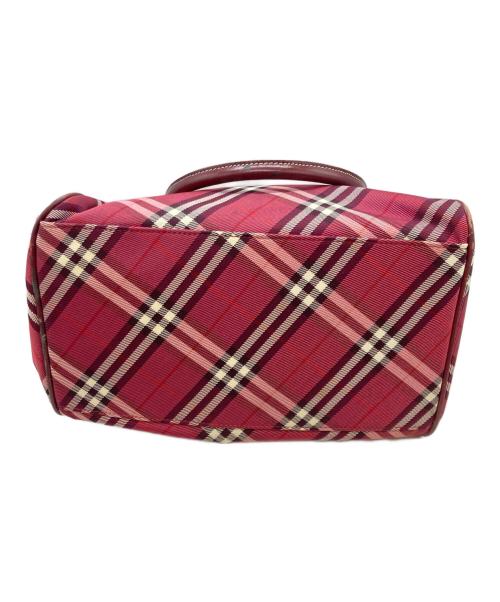 BURBERRY BLUE LABEL（バーバリー ブルー レーベル）BURBERRY BLUE LABEL (バーバリー ブルー レーベル) ノバチェックハンドバッグ レッドの古着・服飾アイテム