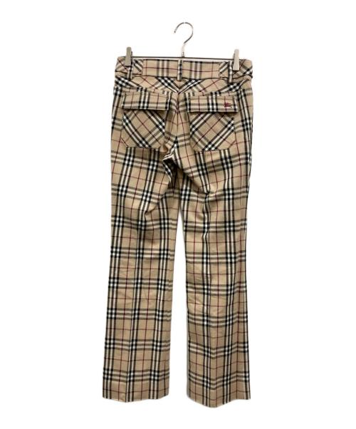 BURBERRY LONDON（バーバリーロンドン）BURBERRY LONDON (バーバリーロンドン) ノバチェックパンツ ベージュ サイズ:38の古着・服飾アイテム