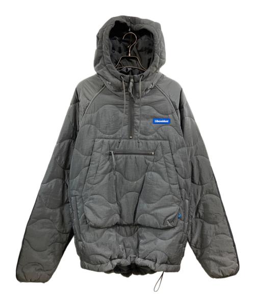 Liberaiders（リベレイダース）Liberaiders (リベレイダース) QUILTED RIPSTOP NYLON HOODIE グレー サイズ:Ｍの古着・服飾アイテム