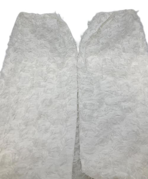 CADUNE（カデュネ）CADUNE (カデュネ) ジャガードペプラムブラウス ホワイト サイズ:Sの古着・服飾アイテム