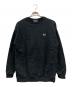 FRED PERRY（フレッドペリー）の古着「Embroidery Crew Neck Sweatshirt」｜ブラック
