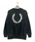 FRED PERRY (フレッドペリー) BEAMS (ビームス) Embroidery Crew Neck Sweatshirt ブラック サイズ:S：9000円