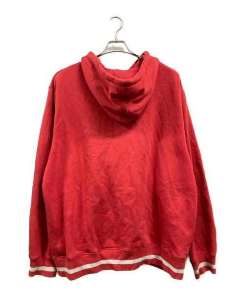 stussy（ステューシー）stussy (ステューシー) アーチロゴジップパーカー レッド サイズ:Ⅼの古着・服飾アイテム