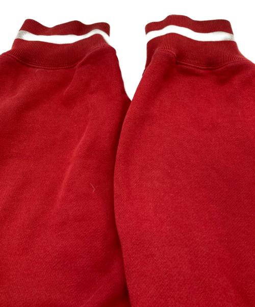 stussy（ステューシー）stussy (ステューシー) アーチロゴジップパーカー レッド サイズ:Ⅼの古着・服飾アイテム