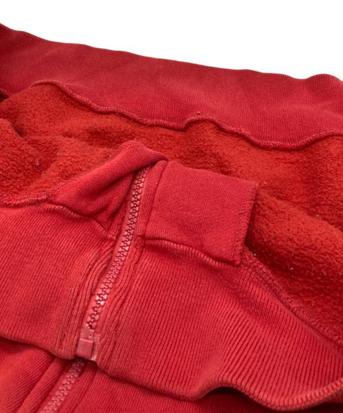 stussy（ステューシー）stussy (ステューシー) アーチロゴジップパーカー レッド サイズ:Ⅼの古着・服飾アイテム
