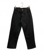 PRSN BLUプリズンブルース）の古着「デニムパンツ」｜ブラック