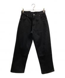 PRSN BLU（プリズンブルース）の古着「デニムパンツ」｜ブラック