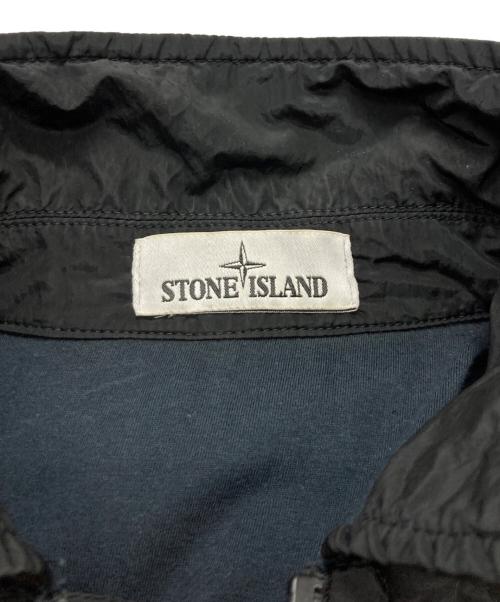 STONE ISLAND（ストーンアイランド）STONE ISLAND (ストーンアイランド) NYLON METAL OVERSHIRT ブラック サイズ:Mの古着・服飾アイテム