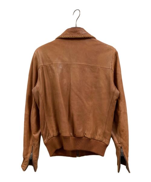 Retro Grade（レトログレード）Retro Grade (レトログレード) ラムレザージャケット ブラウン サイズ:Mの古着・服飾アイテム