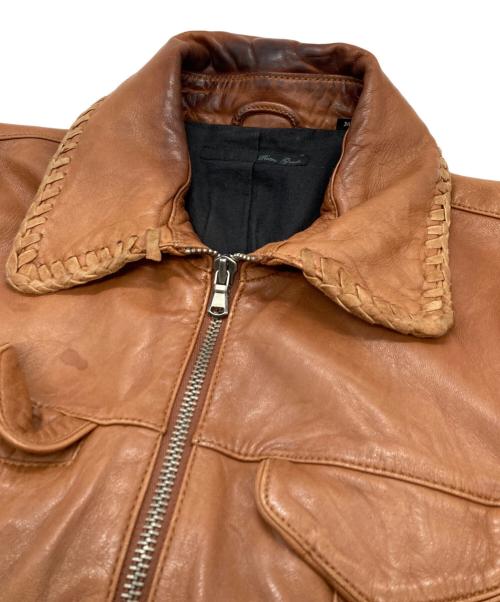 Retro Grade（レトログレード）Retro Grade (レトログレード) ラムレザージャケット ブラウン サイズ:Mの古着・服飾アイテム