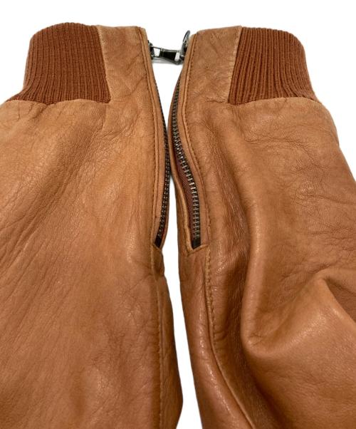 Retro Grade（レトログレード）Retro Grade (レトログレード) ラムレザージャケット ブラウン サイズ:Mの古着・服飾アイテム