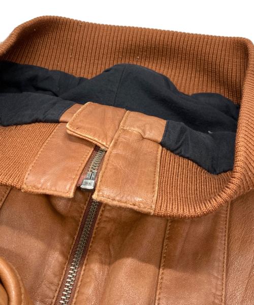 Retro Grade（レトログレード）Retro Grade (レトログレード) ラムレザージャケット ブラウン サイズ:Mの古着・服飾アイテム